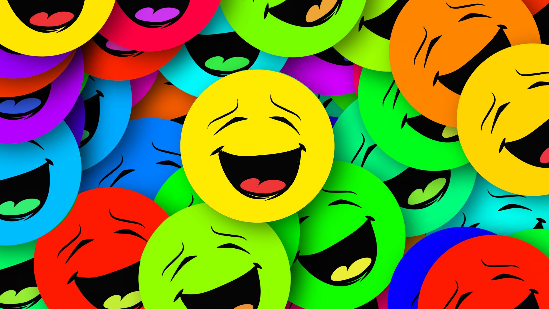 Wallpaper Colorful Smilies of emotion 