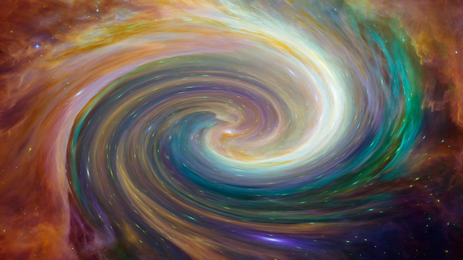 Wallpaper Art, galaxy, swirl, stars, clouds