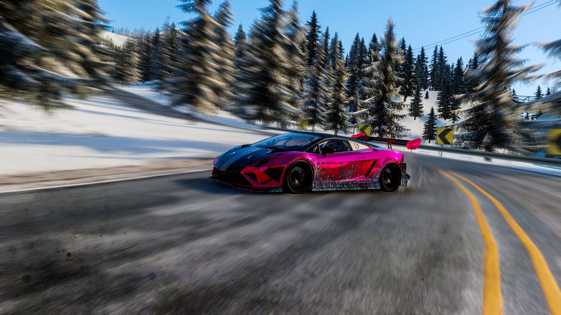 Wallpaper Lamborghini in the crew wild run game