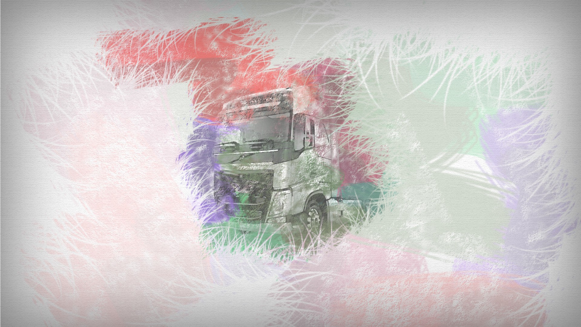 Wallpaper Euro truck simulator 2 video game, artwork