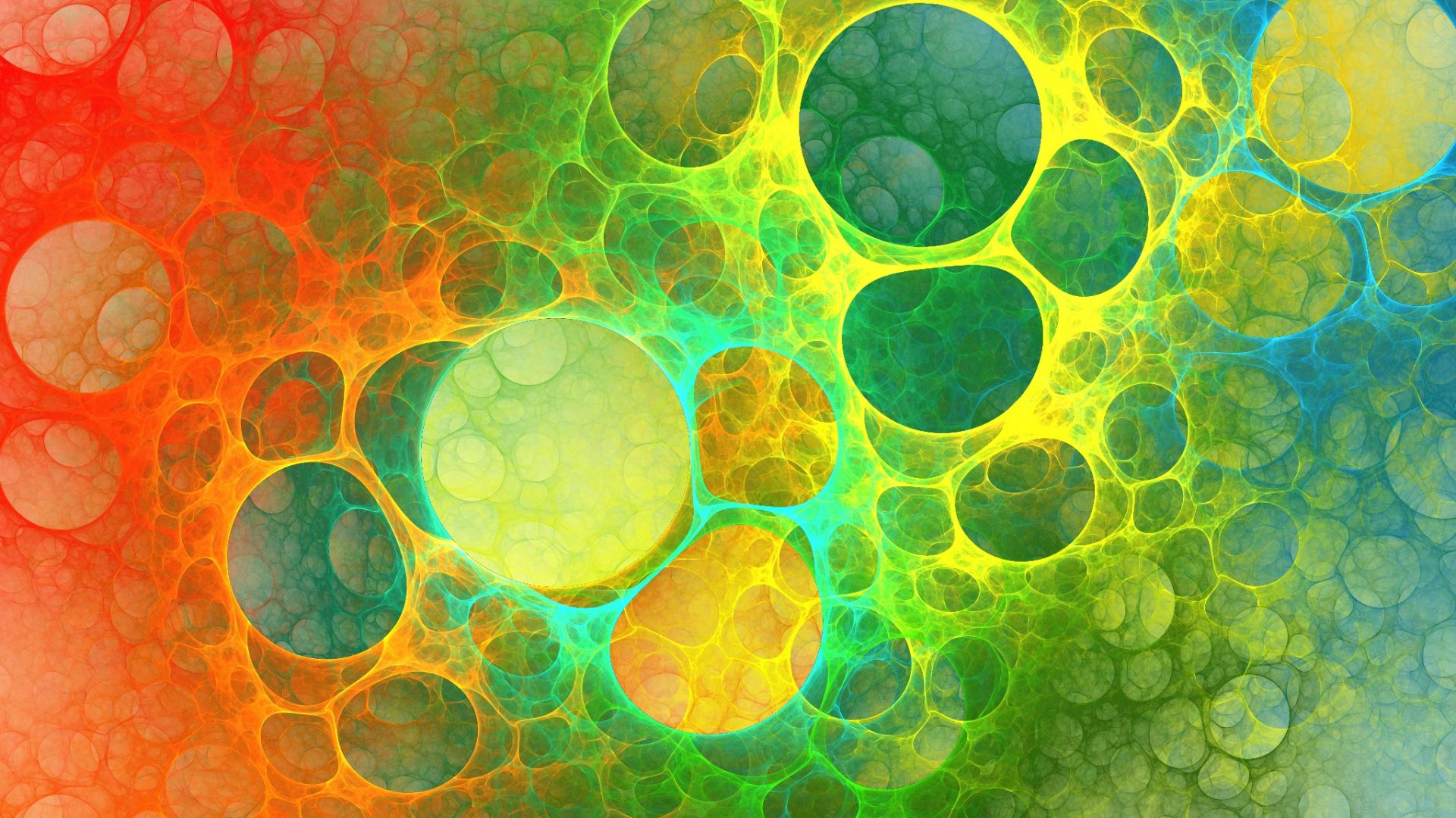 Wallpaper Bubbles, fractal, colorful, abstract