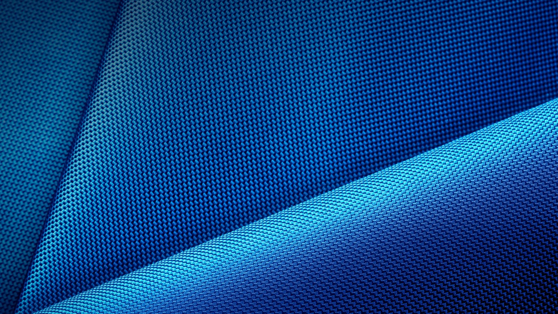 Wallpaper Blue fabric, close up, texture