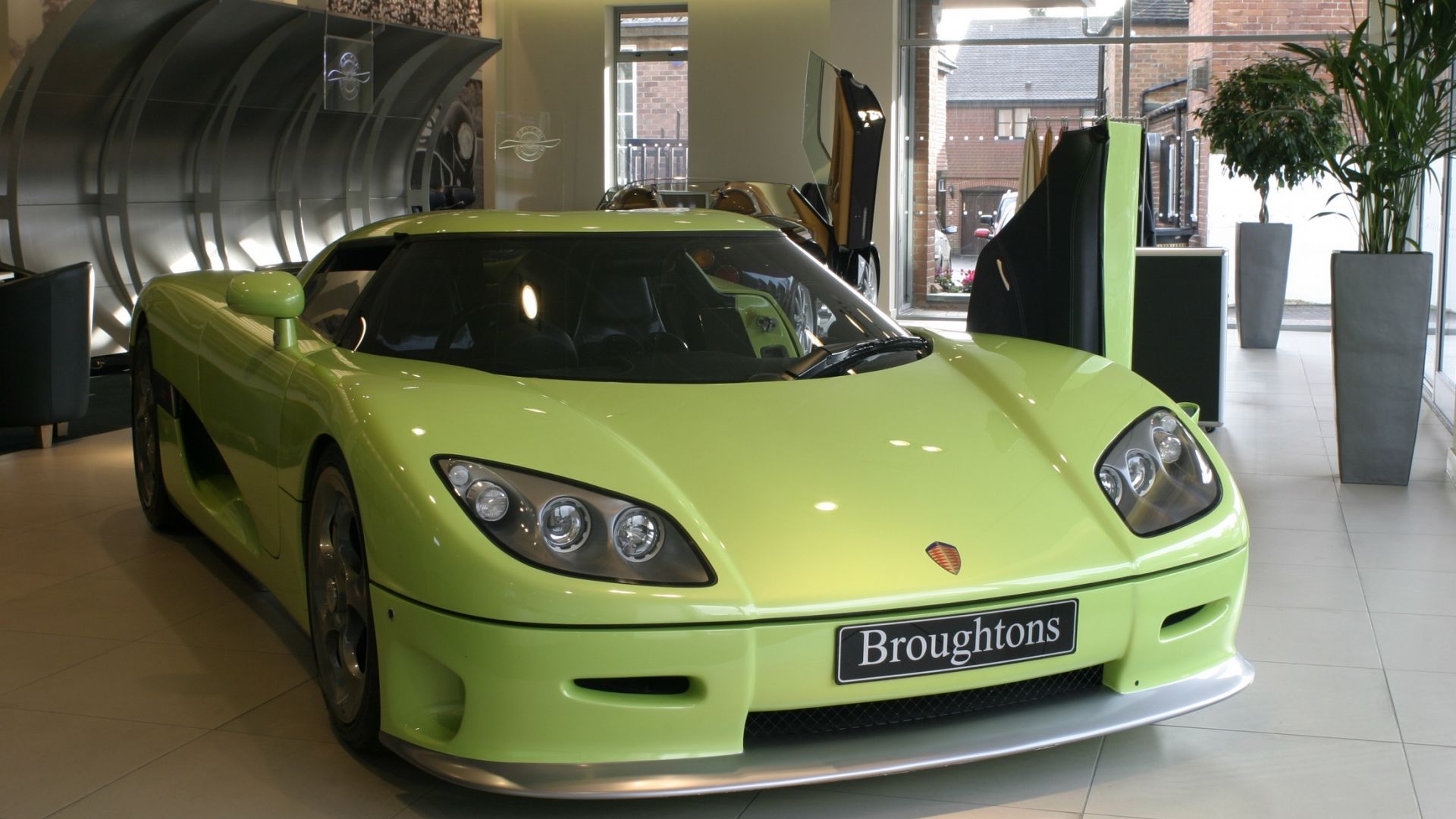 Wallpaper Koenigsegg sports car, green car