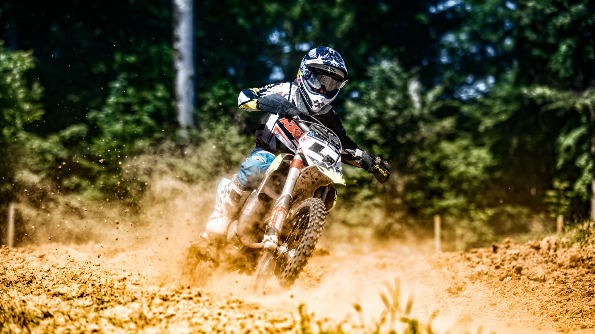Wallpaper Motocross, motorcycle, mud race, biker, sports