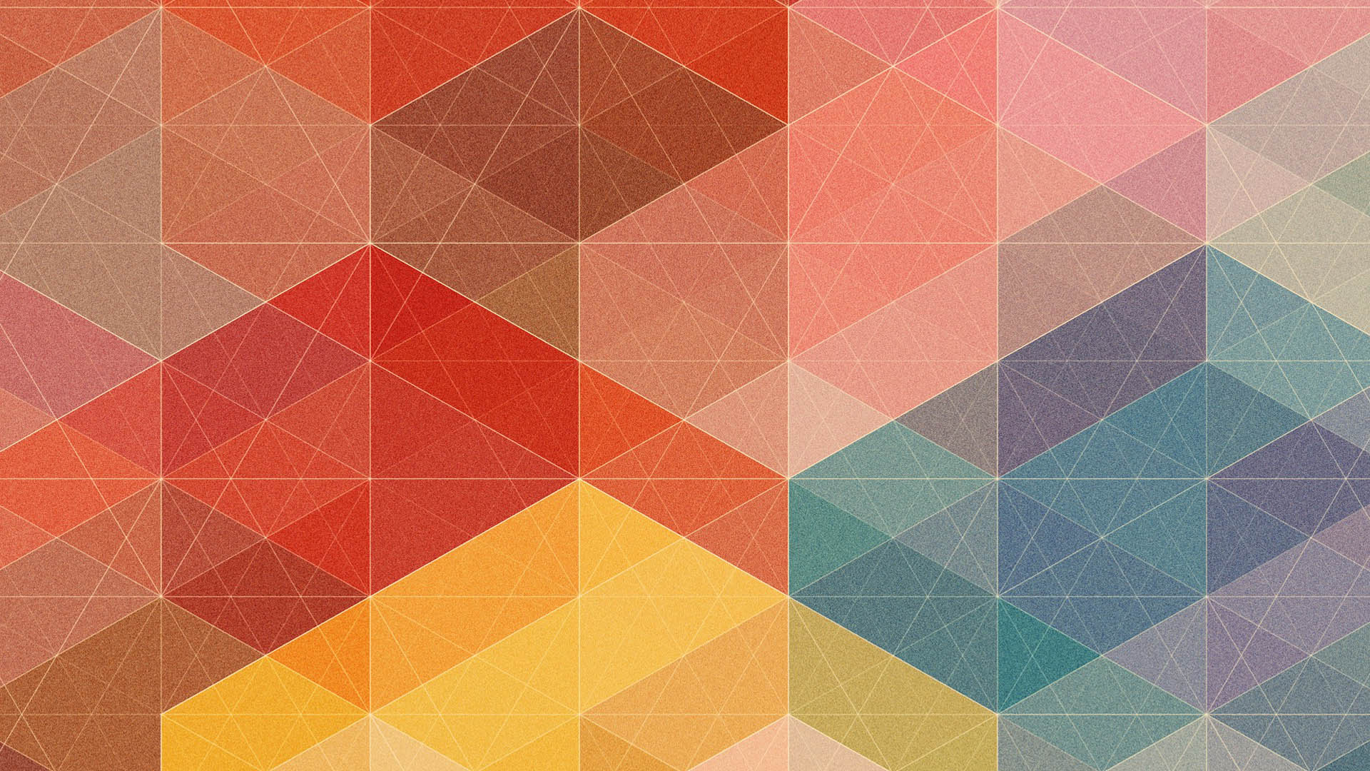 Wallpaper Connected dots colorful triangles pattern