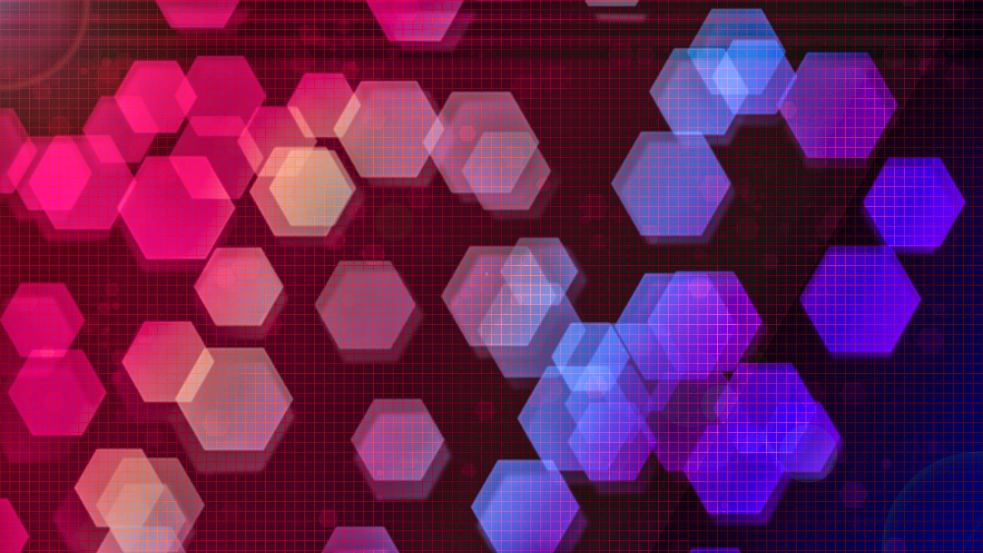 Wallpaper Bokeh, hexagons, squares, lines, abstract