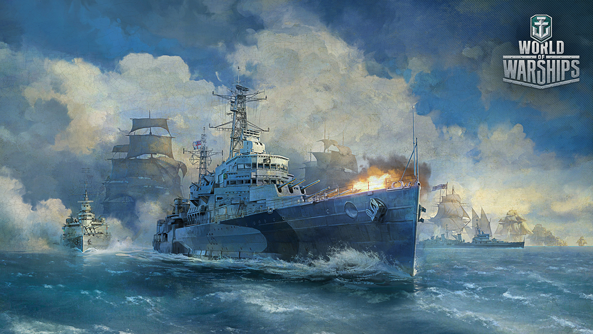 Wallpaper World of warships, military, ship, game