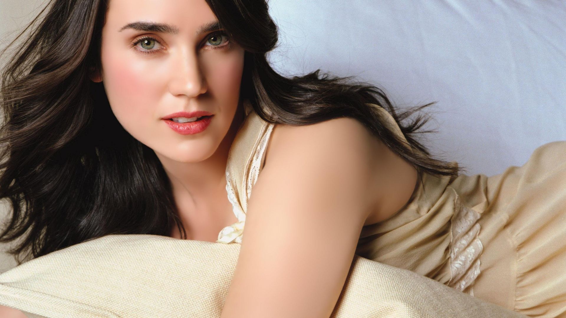 Wallpaper Jennifer Connelly, lying down, actress