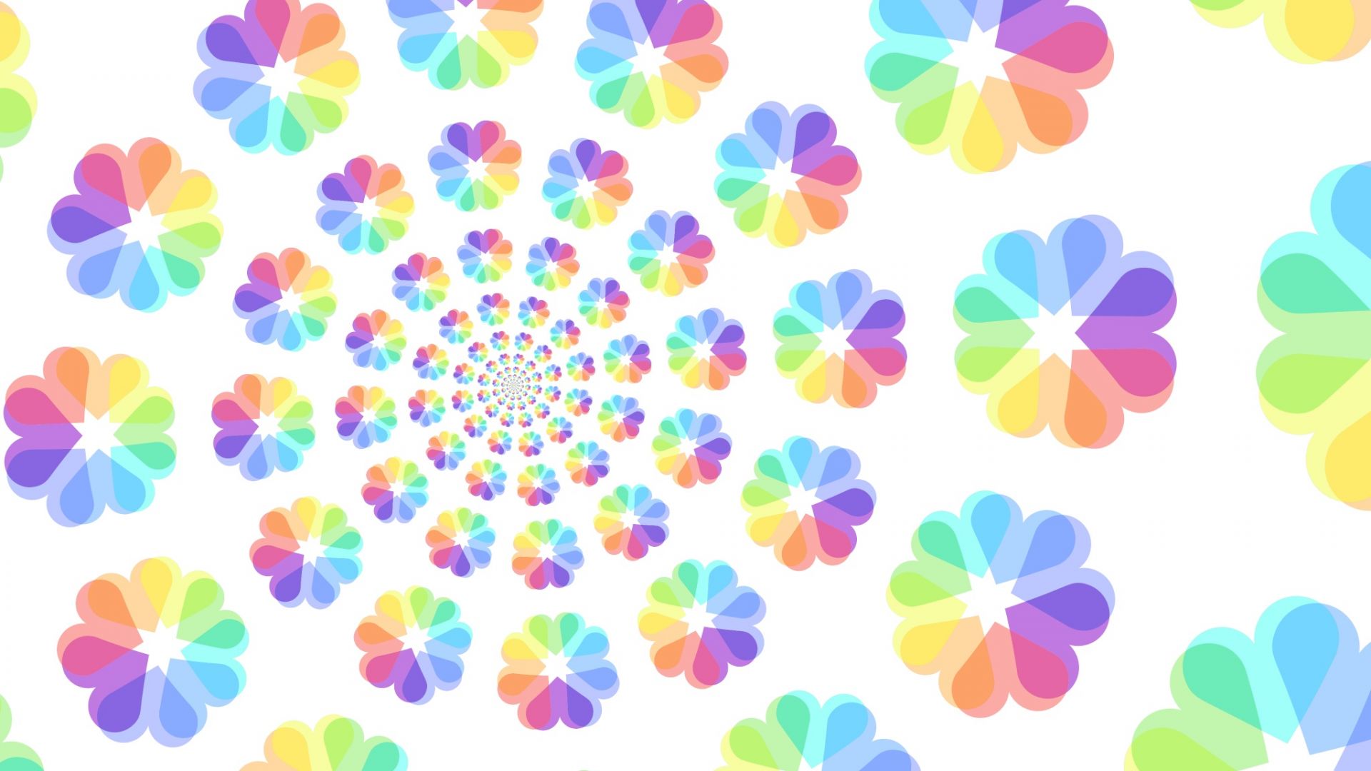 Wallpaper Floral pattern, colorful, digital art