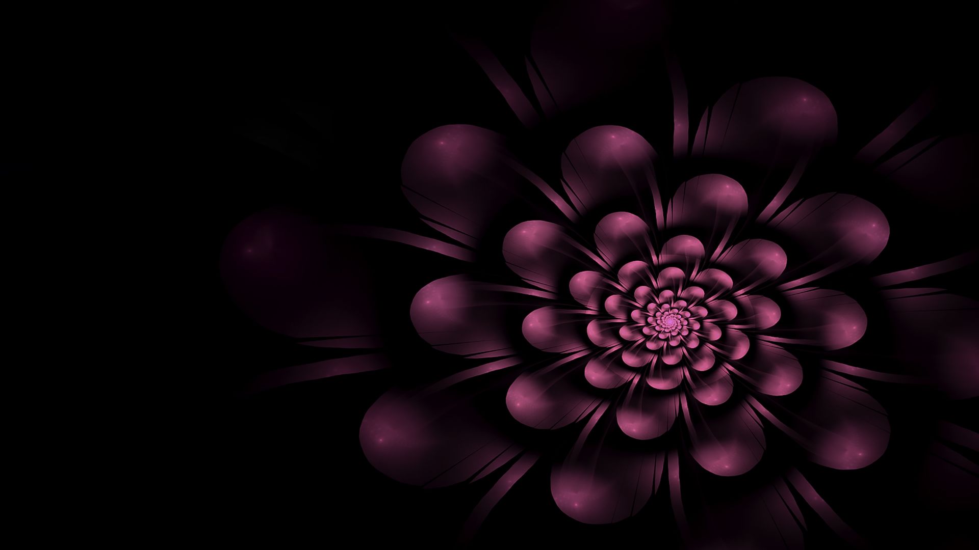 Wallpaper Fractal, floral, lilac, abstract