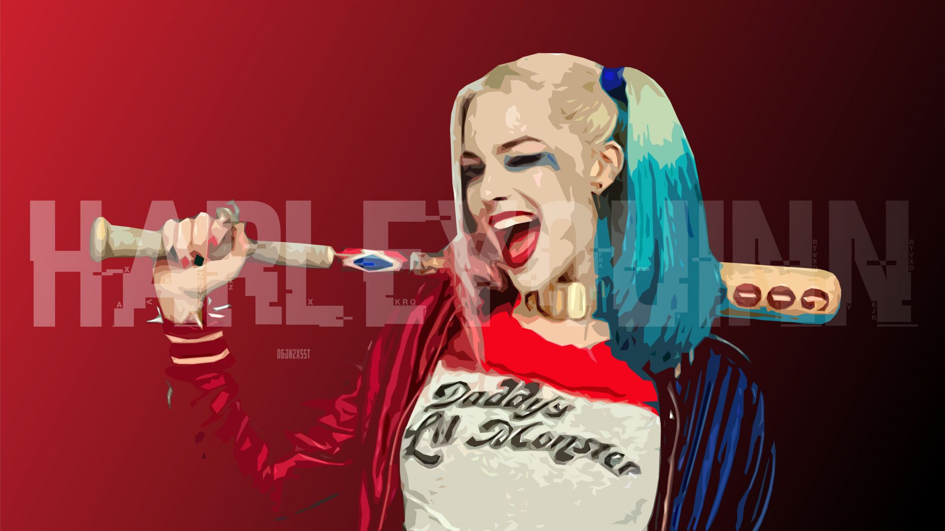 Wallpaper Harley Quinn, Margot Robbie, art