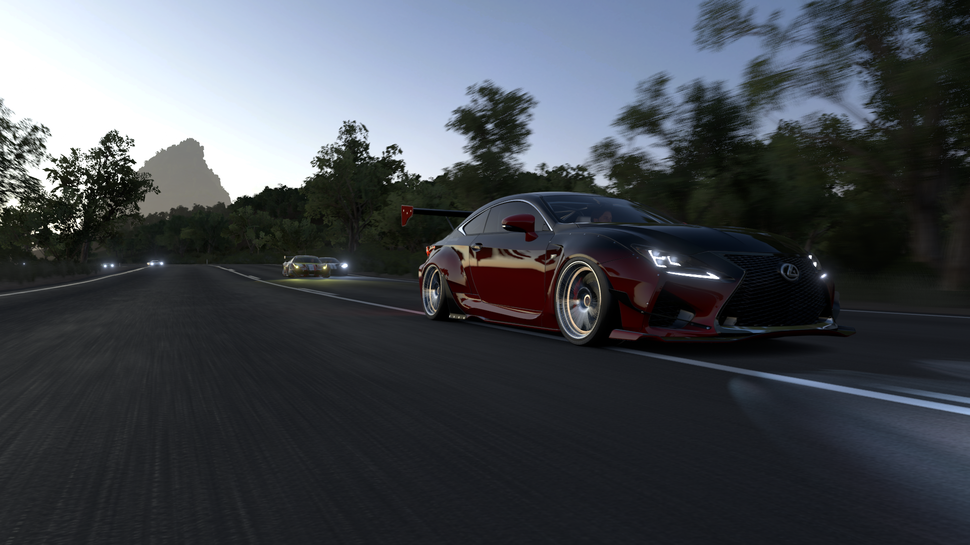 Wallpaper Lexus car in forza horizon 3 video game