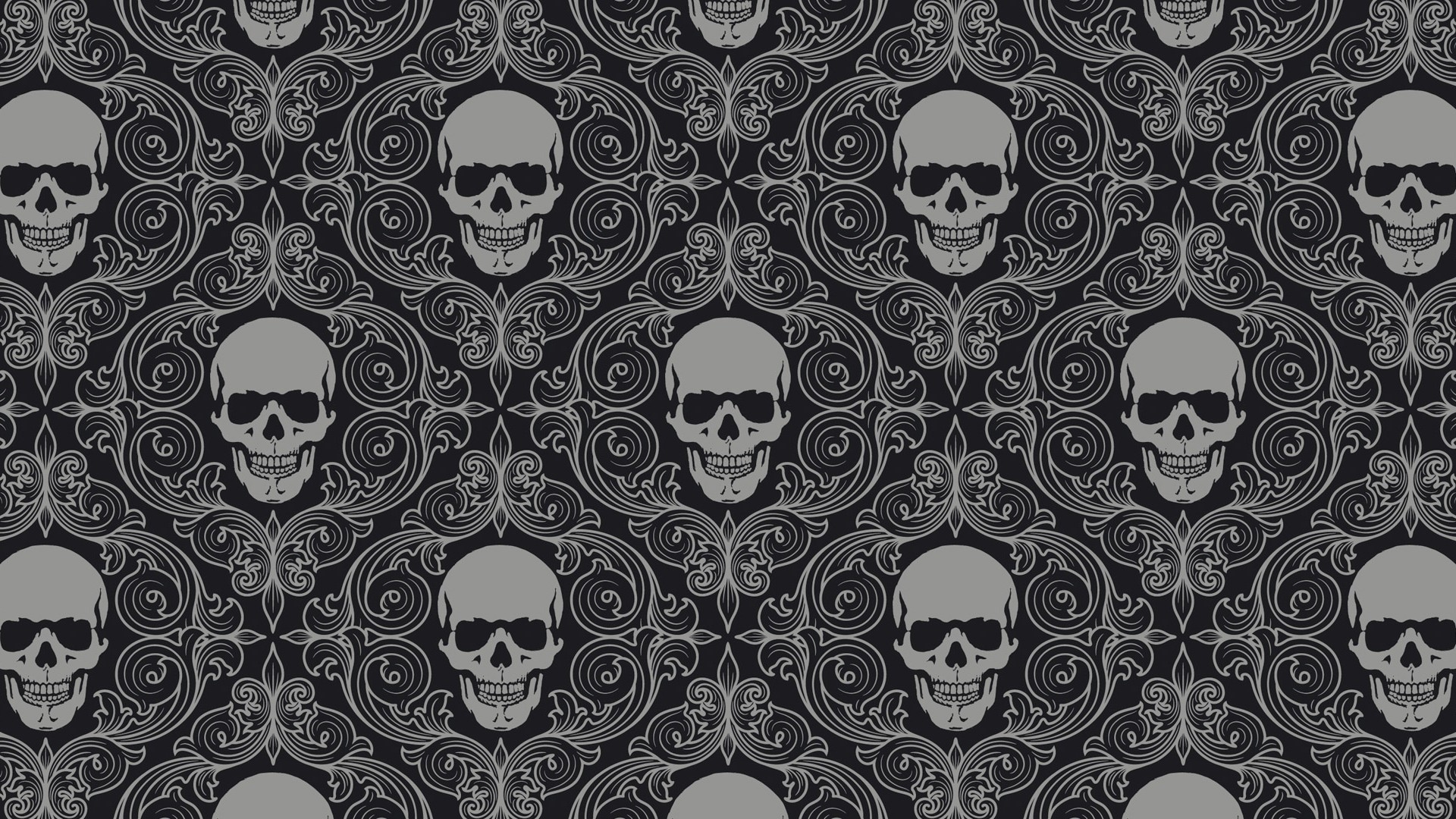 Wallpaper Skull tiles background pattern