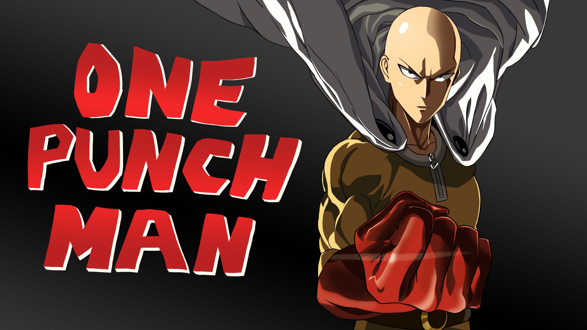 Wallpaper Saitama of One punch man anime