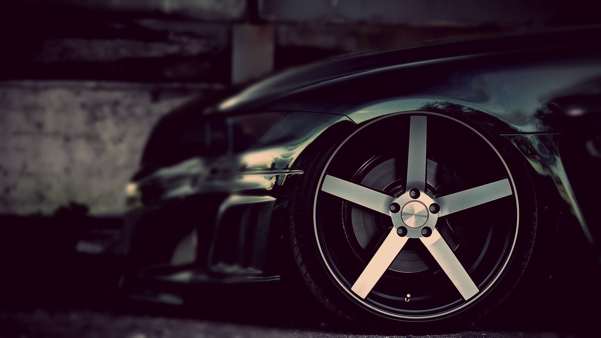 Wallpaper BMW M3 black car's wheel