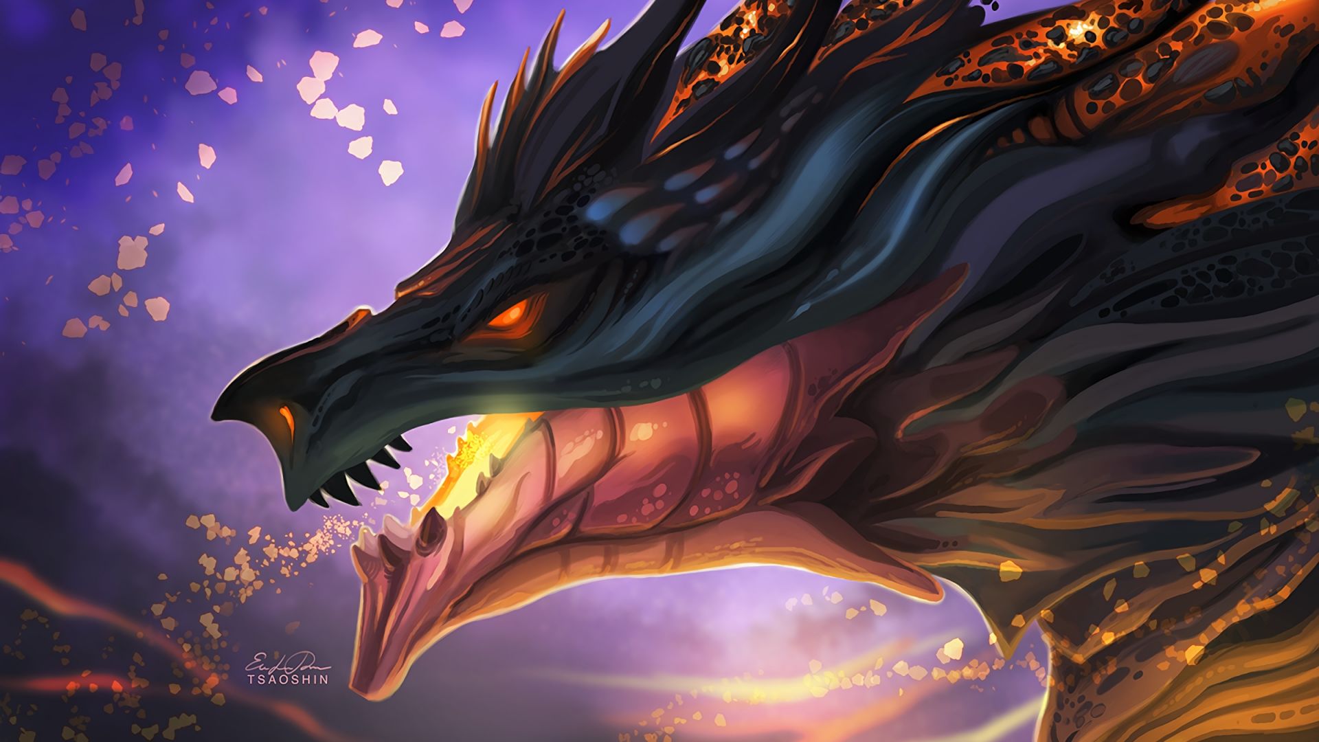 Wallpaper Dragon, fantasy