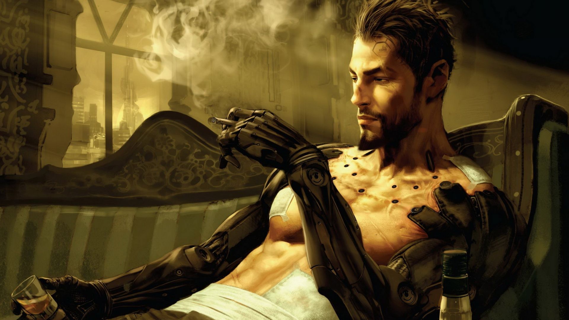Wallpaper Deus Ex: Human Revolution Video game, robot