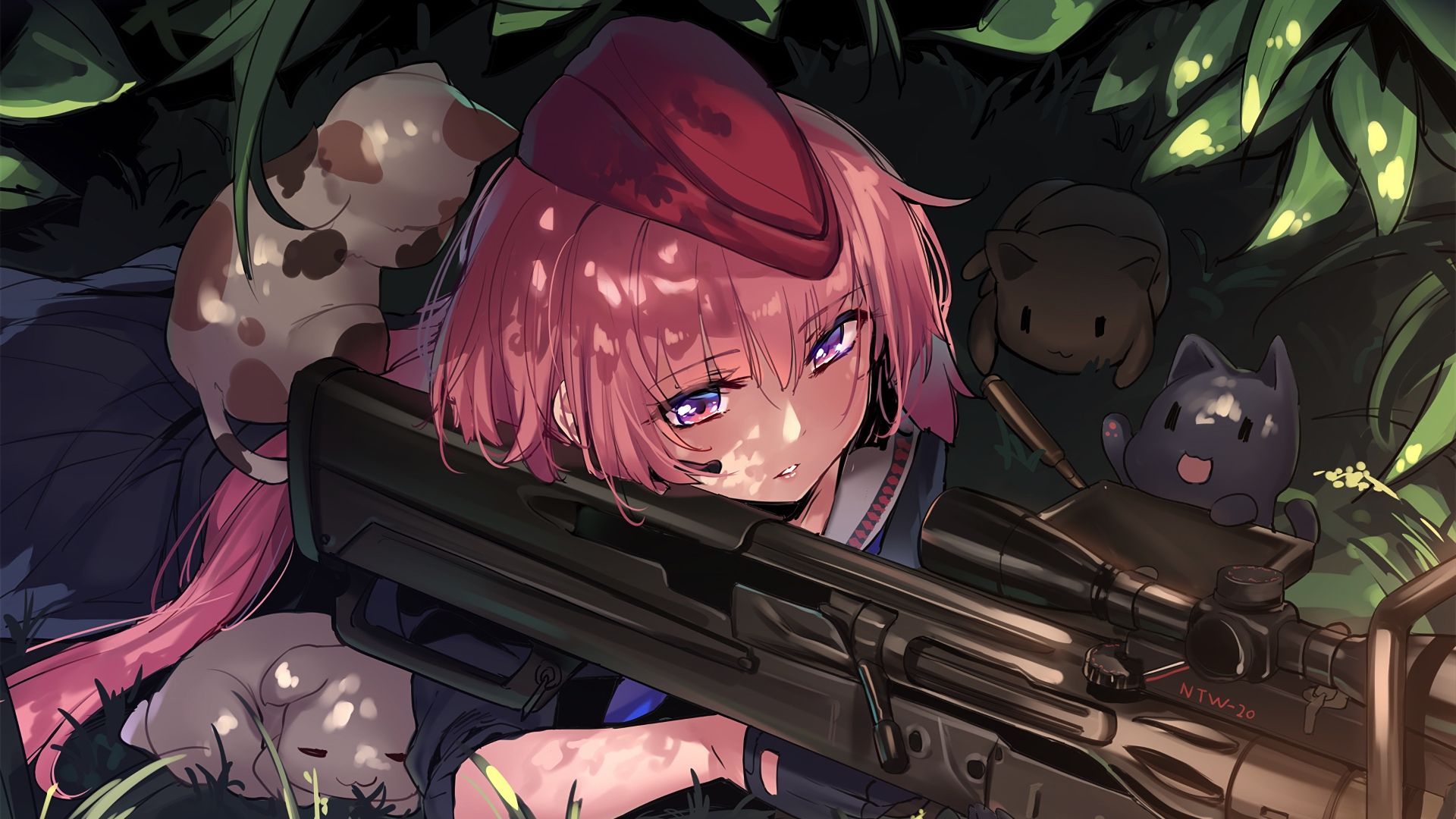 Wallpaper Girls frontline, anime girl, sniper