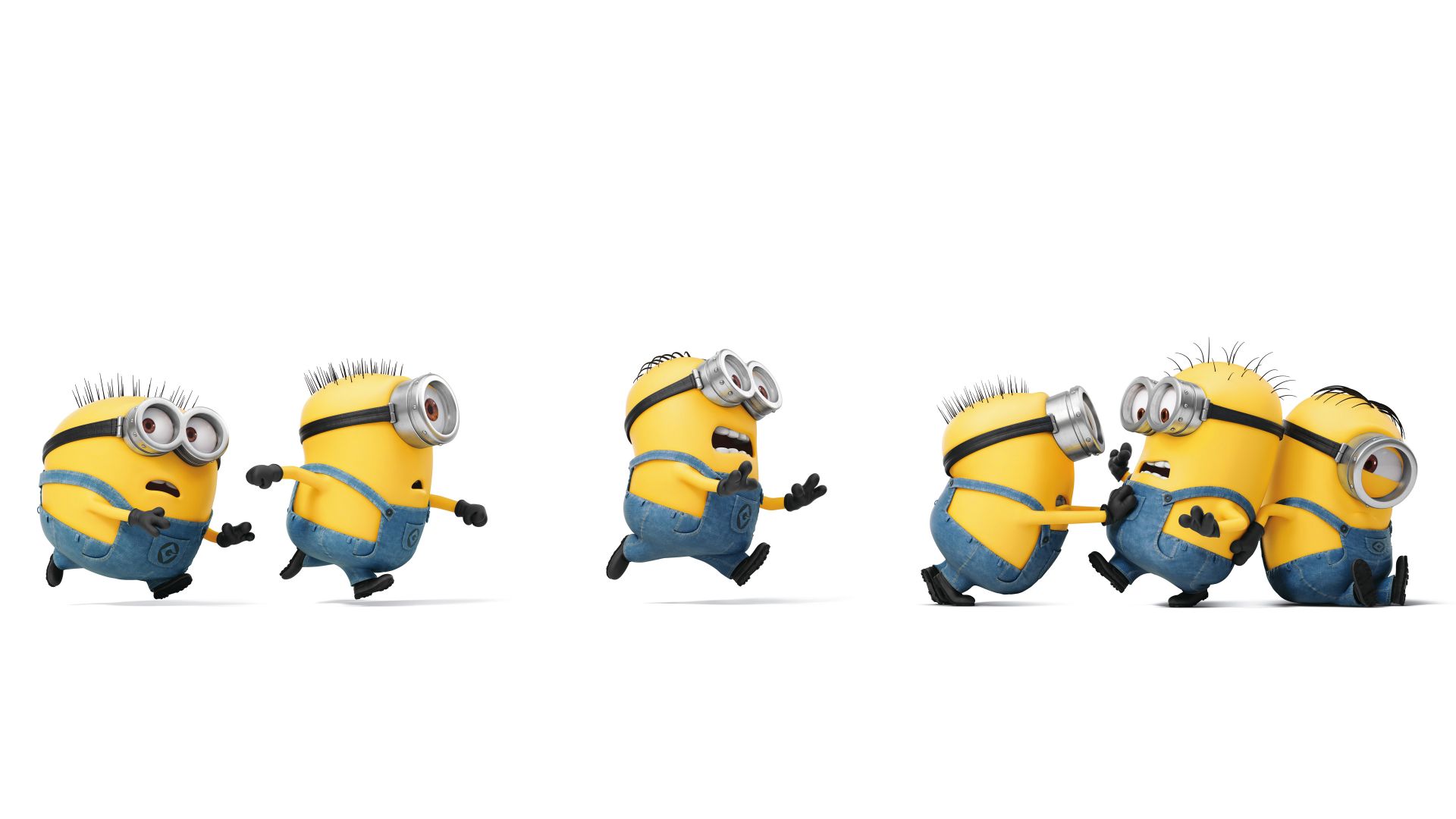 Wallpaper Minions, running, Despicable Me 3, 2017, 4k, 8k