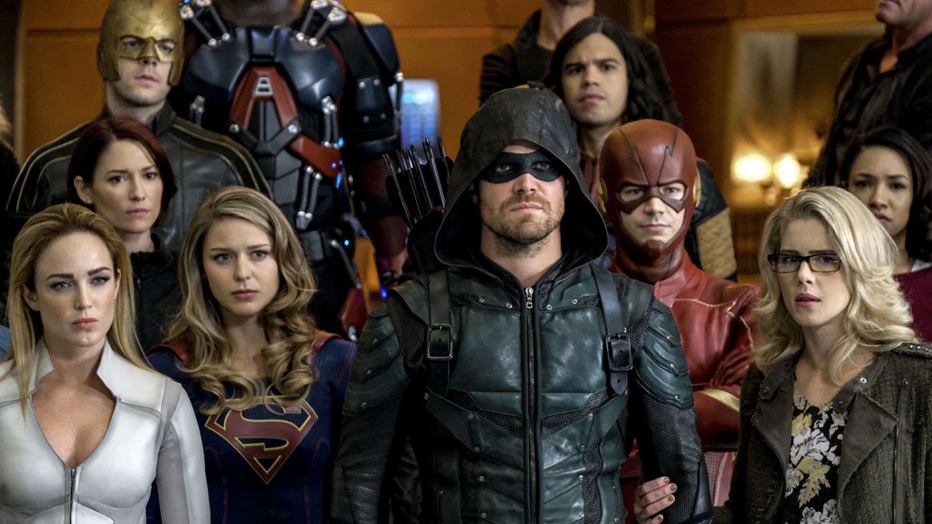 Wallpaper Supergirl, arrow, the flash, and legends of tomorrow, crossover, tv series
