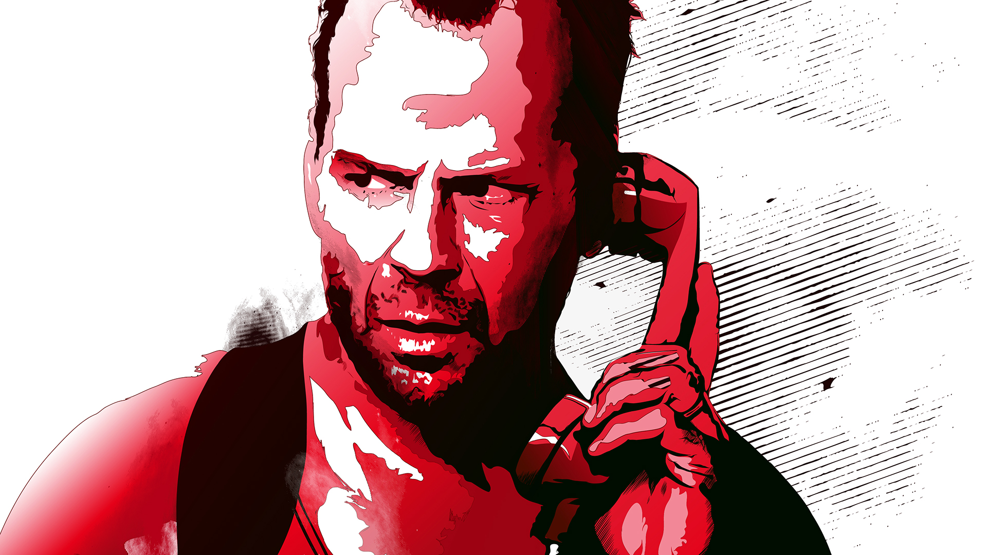 Wallpaper Die Hard movie, Bruce Willis, artwork