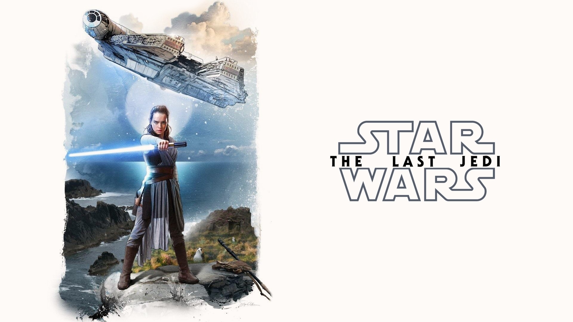 Wallpaper Poster, movie, star wars: the last jedi