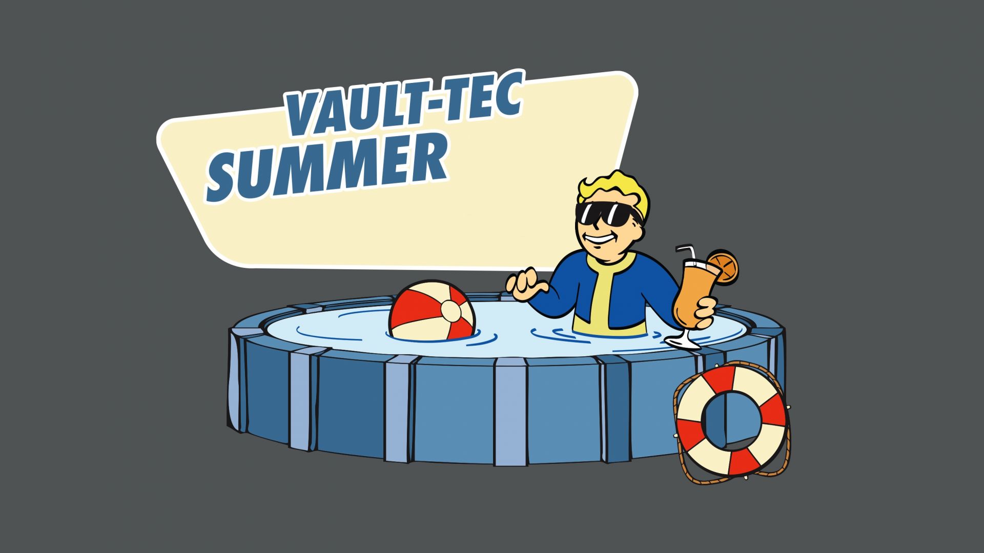 Wallpaper Fallout, Vault Boy, bath, sunglasses