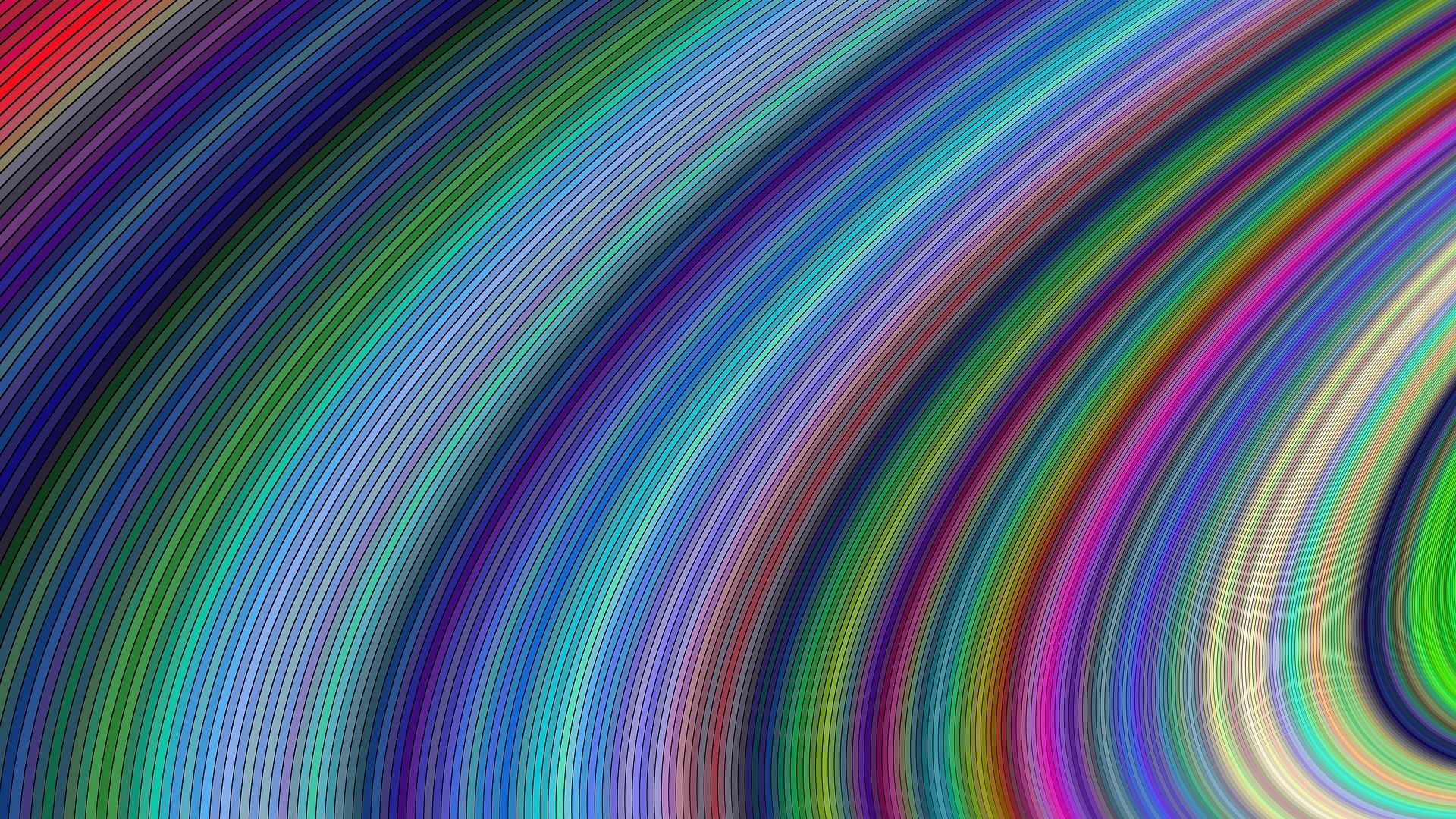 Wallpaper Colorful lines, abstract, curves
