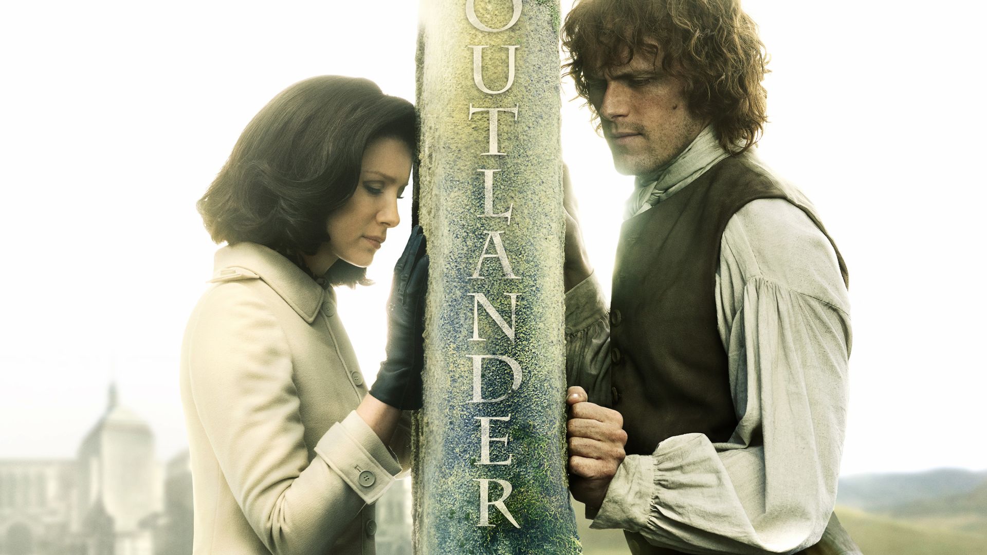 Wallpaper Outlander, season 3, tv series, Caitriona Balfe, Sam Heughan