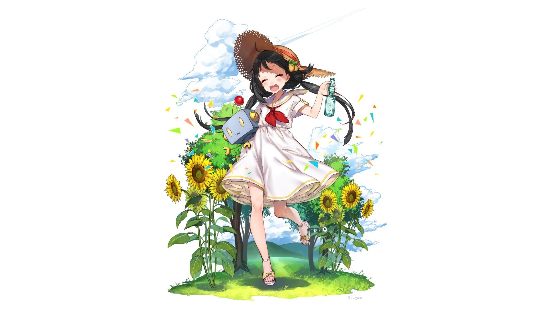Wallpaper Fun, joy, outdoor, original, anime girl