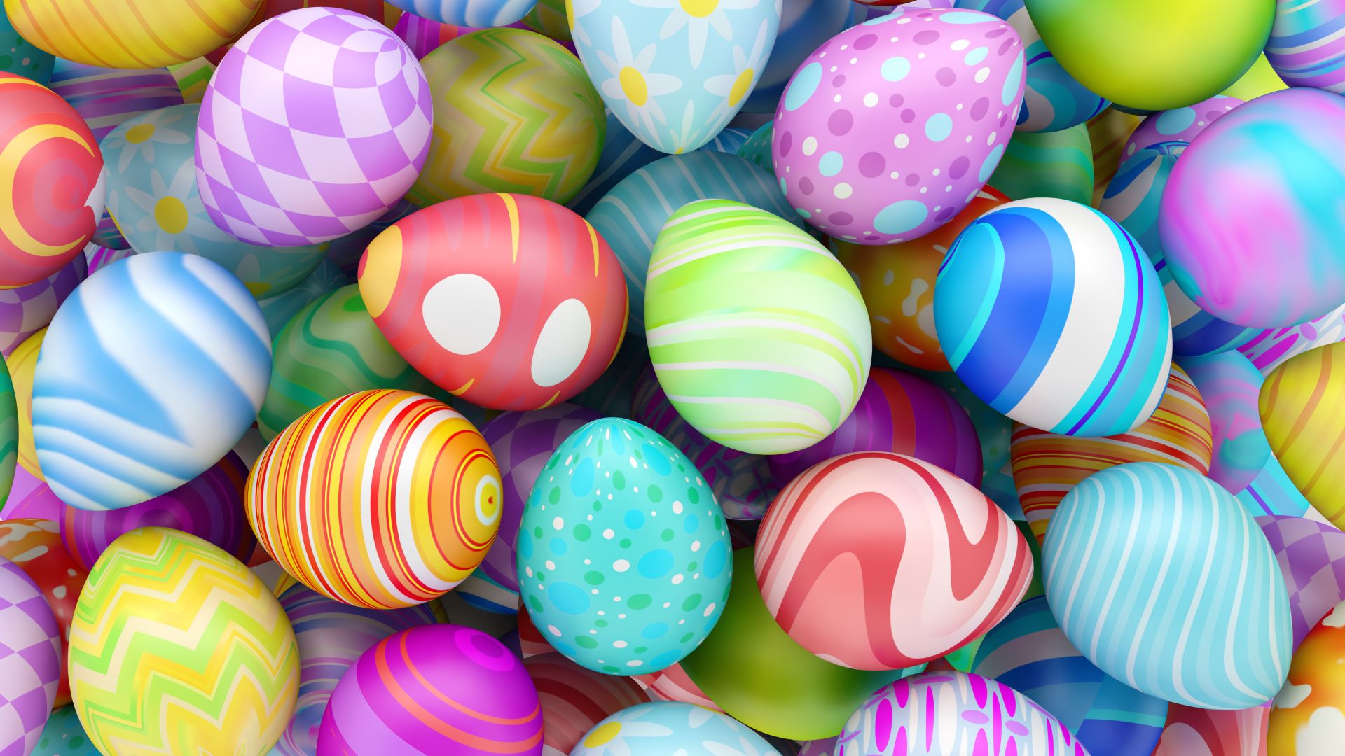 Wallpaper Easter eggs, Easter, colorful, abstract