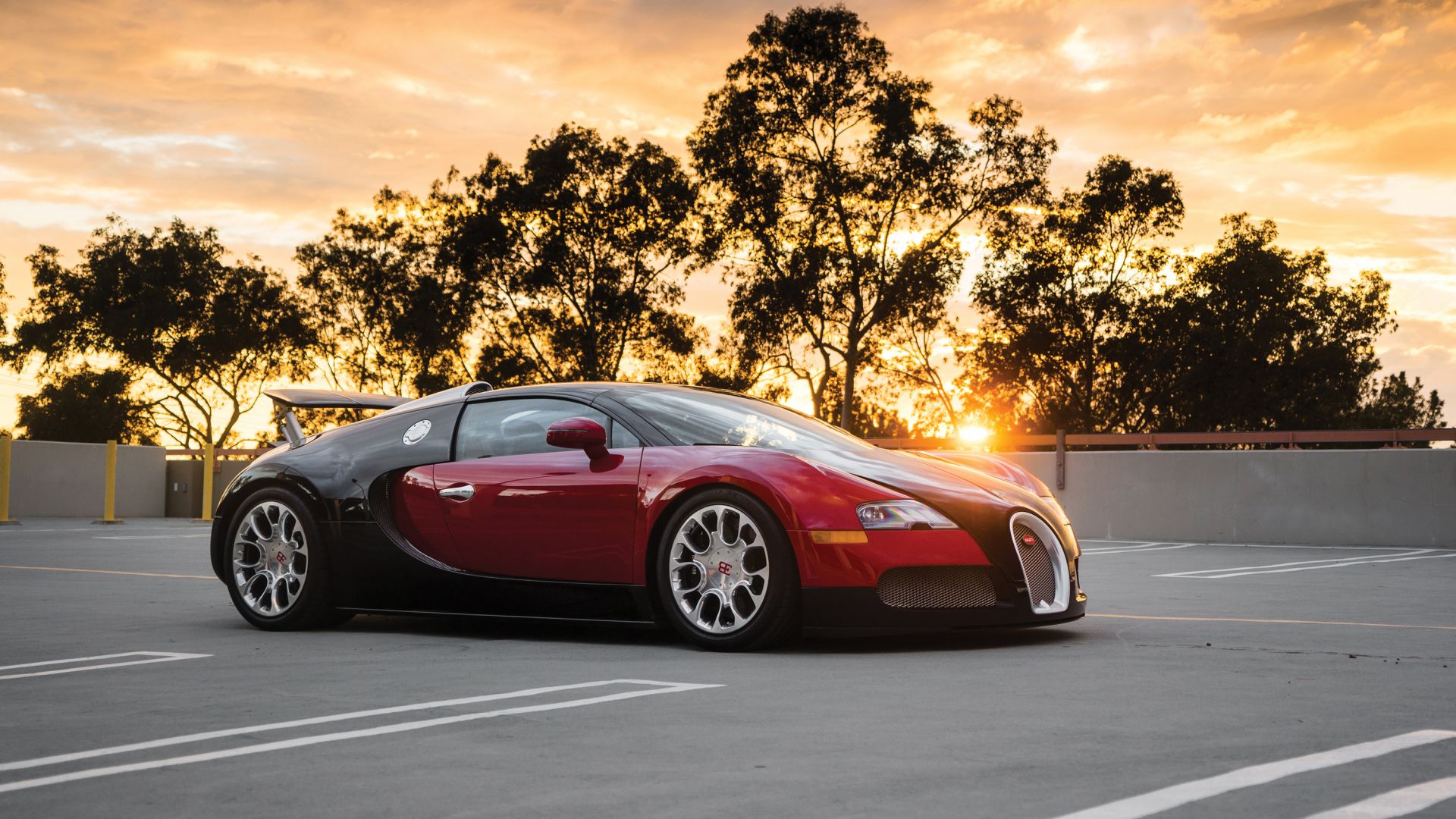 Wallpaper Bugatti Veyron, luxury car, side view