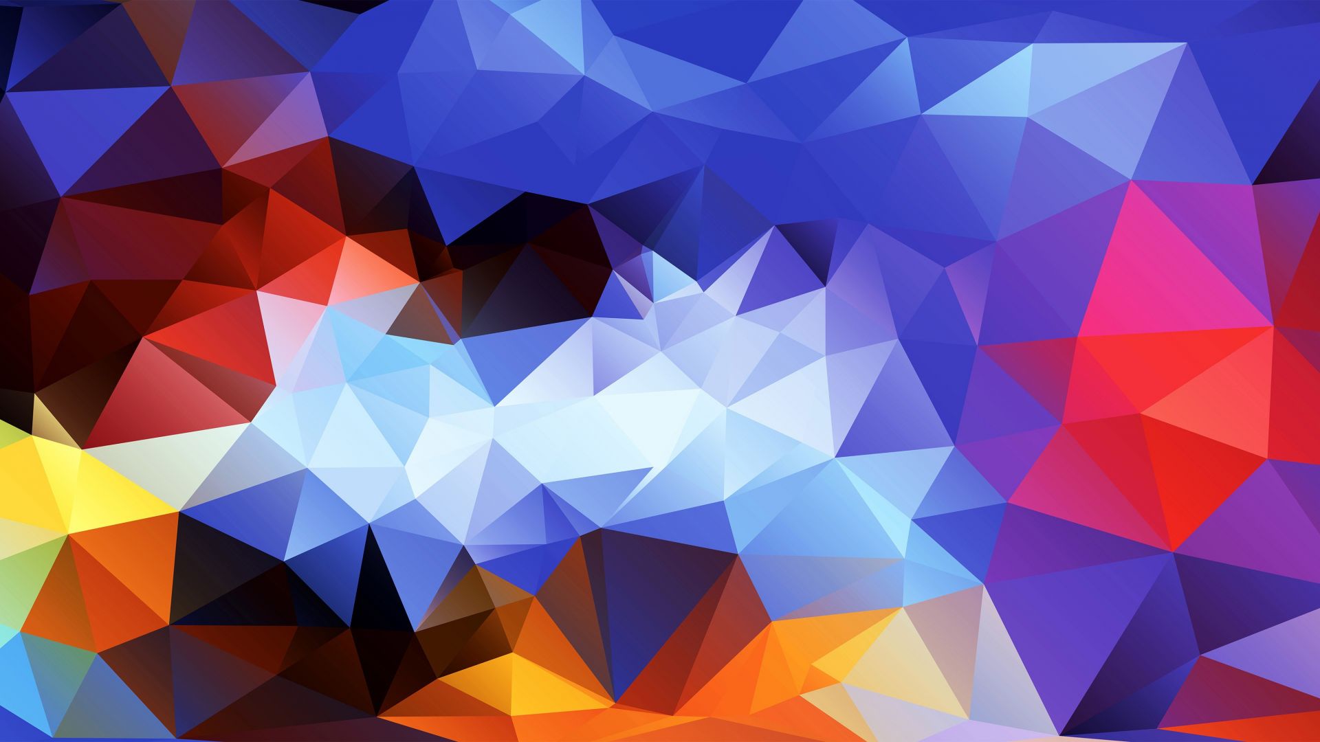 Wallpaper Abstract, low poly artwork