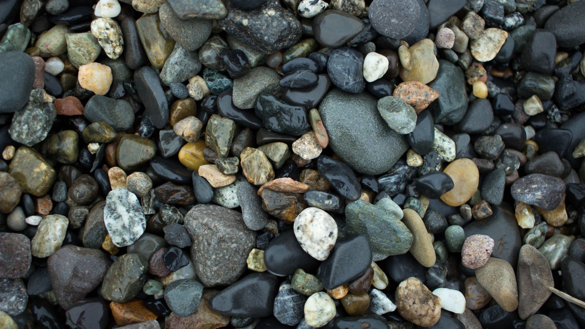 Wallpaper Wet stones, rocks, pebbles, 5k