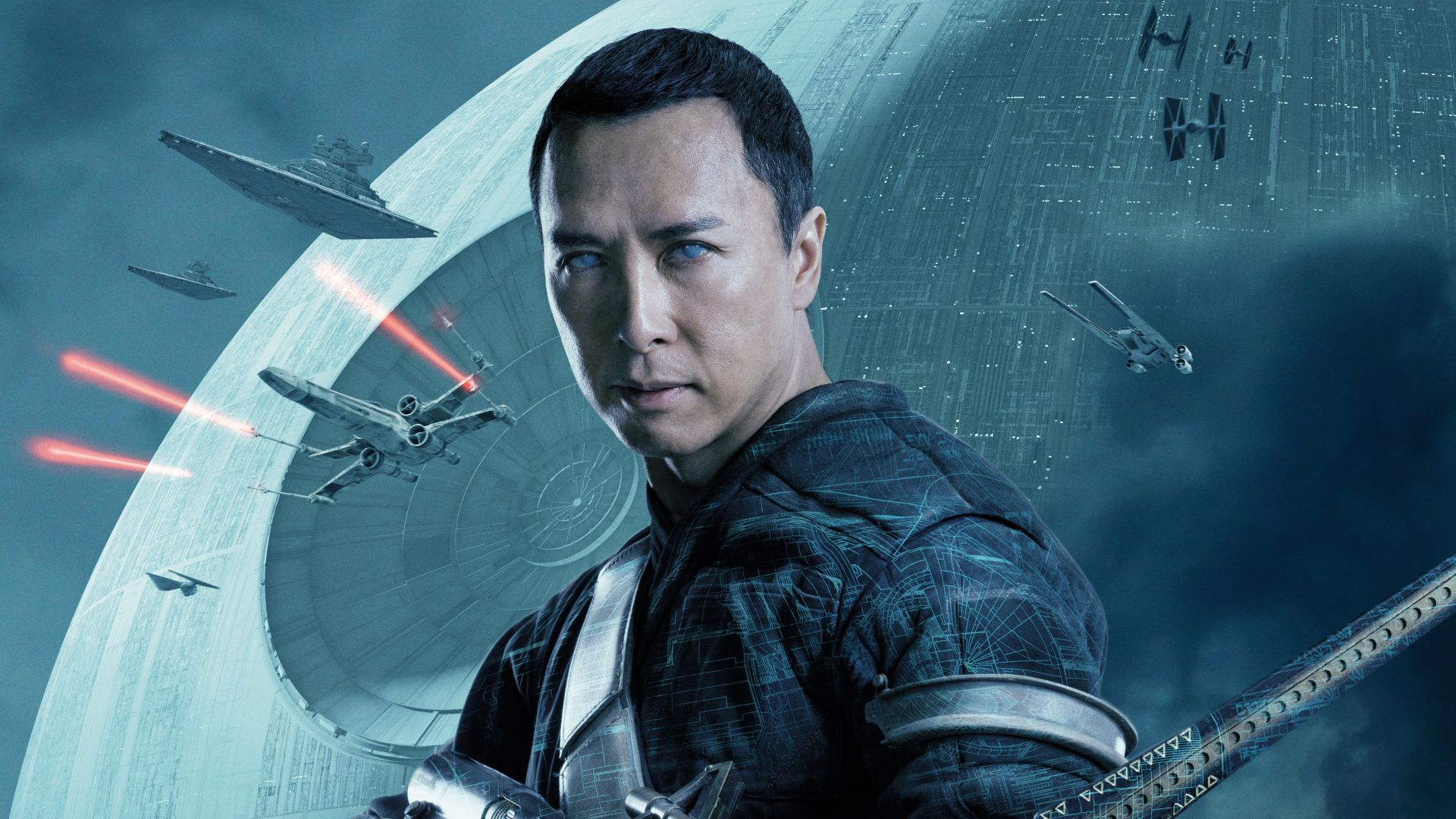Wallpaper Donnie yen as chirrut imwe in rouge one movie