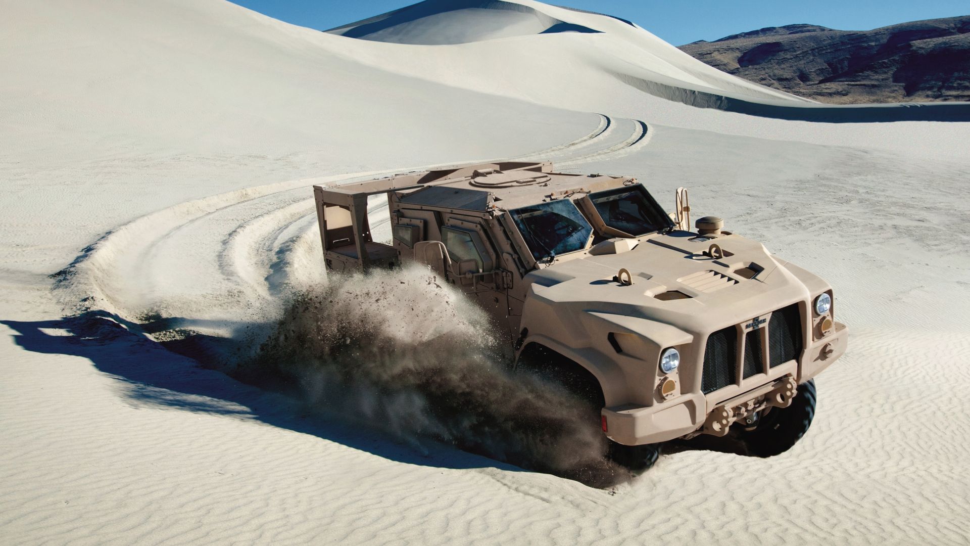 Wallpaper Joint light tactical vehicle, sand, desert