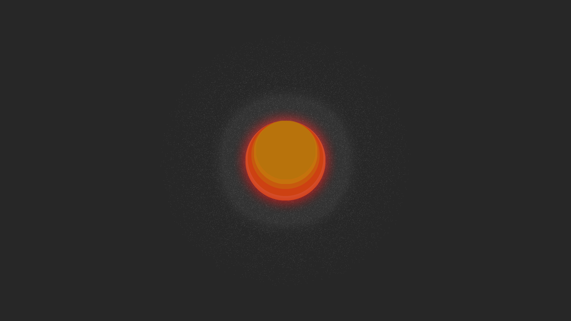 Wallpaper Orange sun minimal artwork