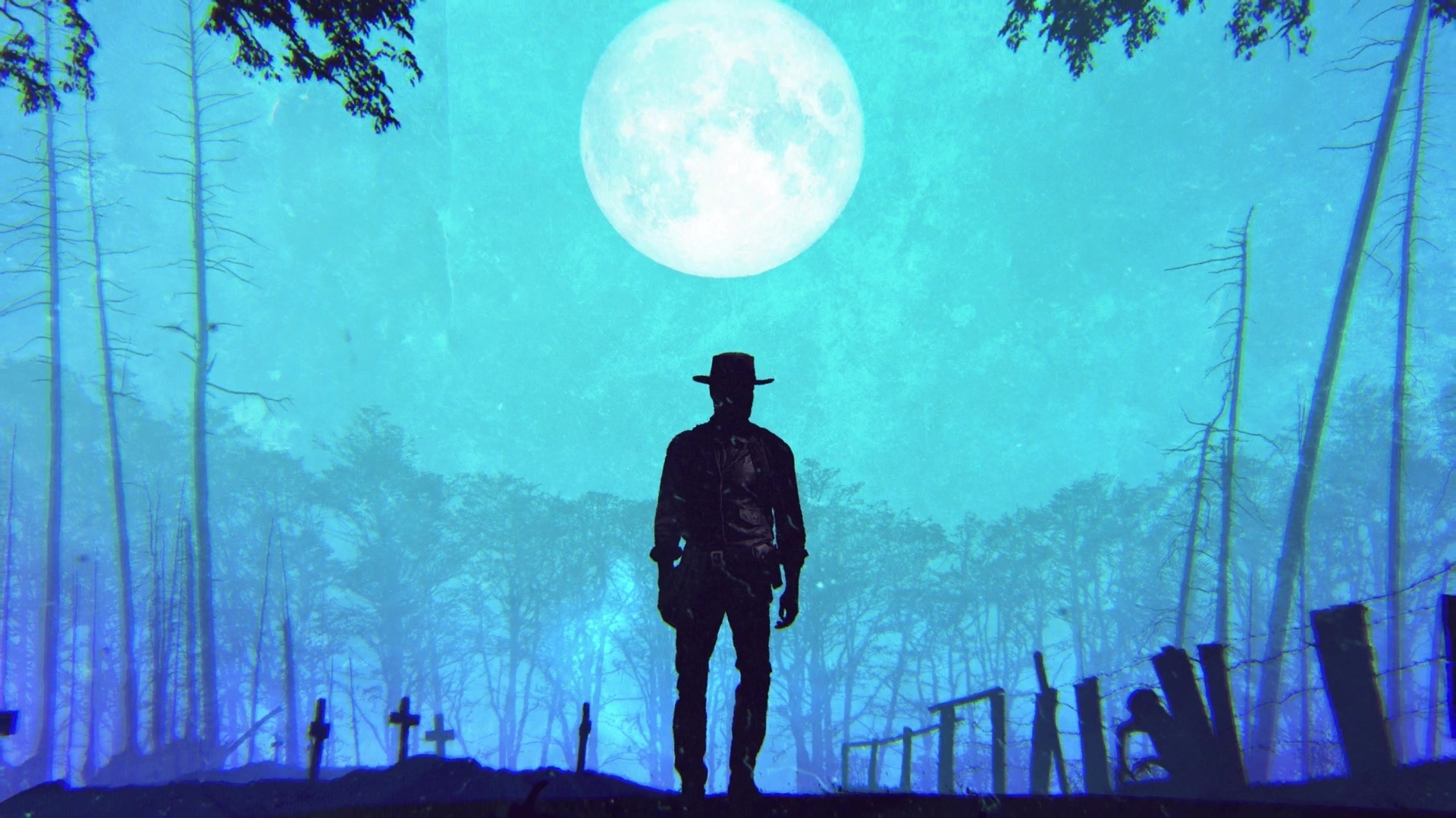 Wallpaper Game, silhouette, The Walking Dead, 2020