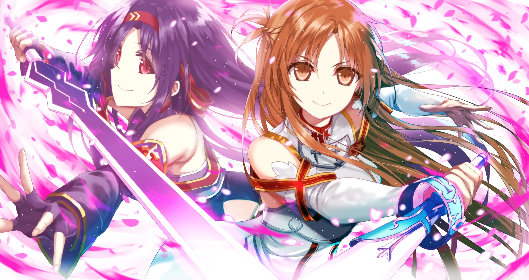 Wallpaper Yuuki Asuna, Sword Art Online ii, anime girls