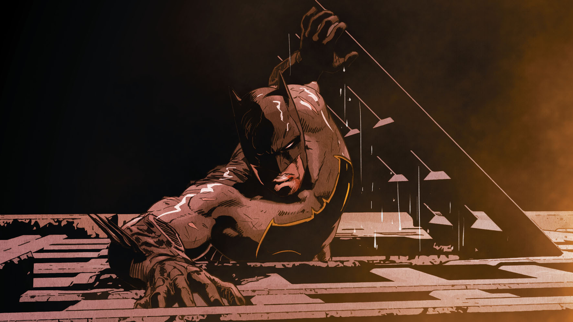 Wallpaper Wounded batman, superhero