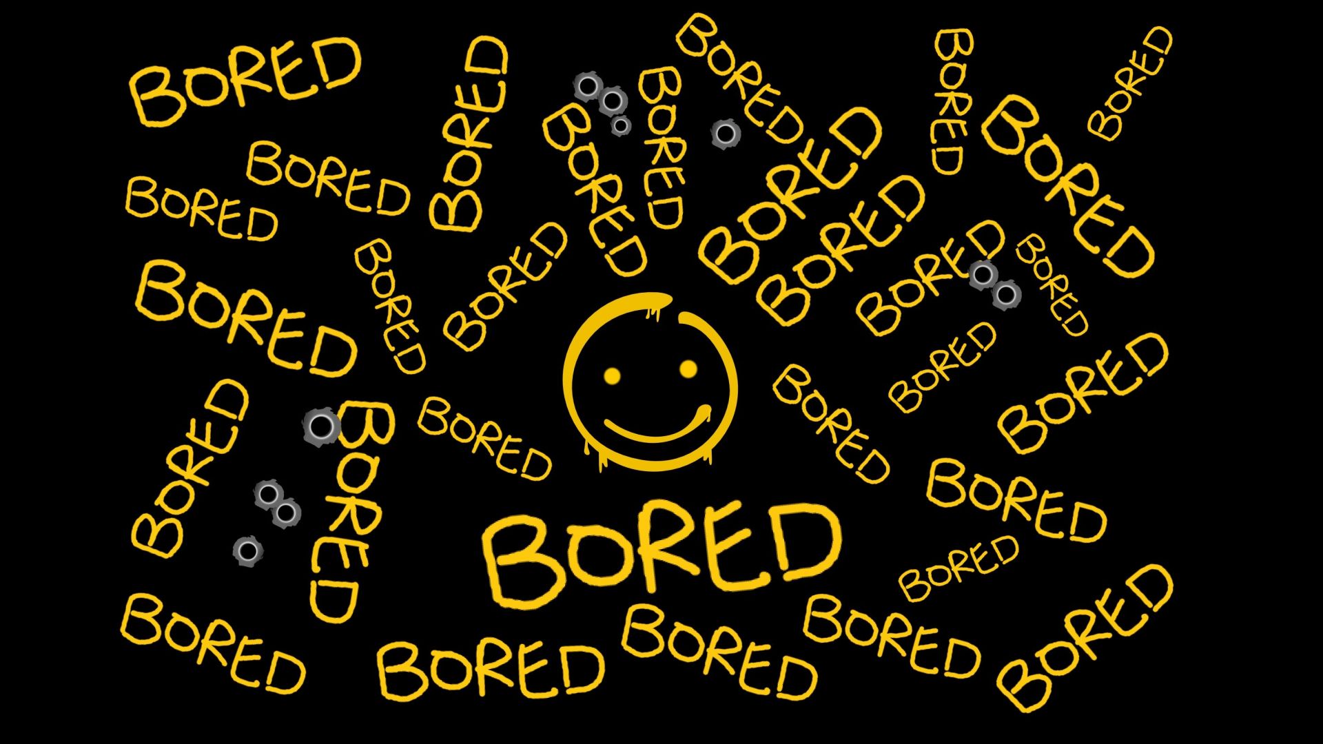 Wallpaper Bored, typography, abstract, funny, smiley, humor
