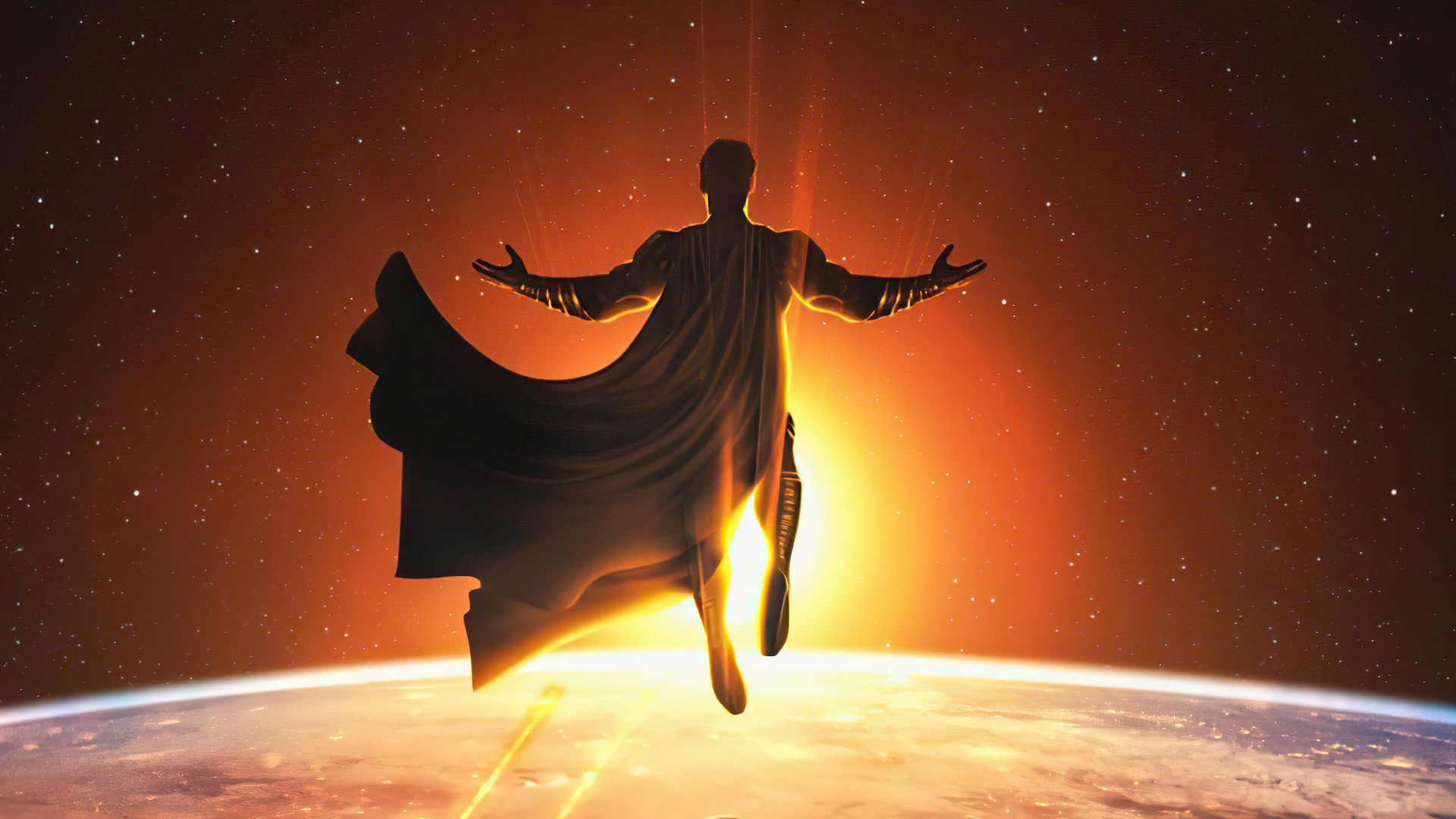 Desktop Wallpaper Superman In Space, Fan Art, 2021, Hd Image, Picture