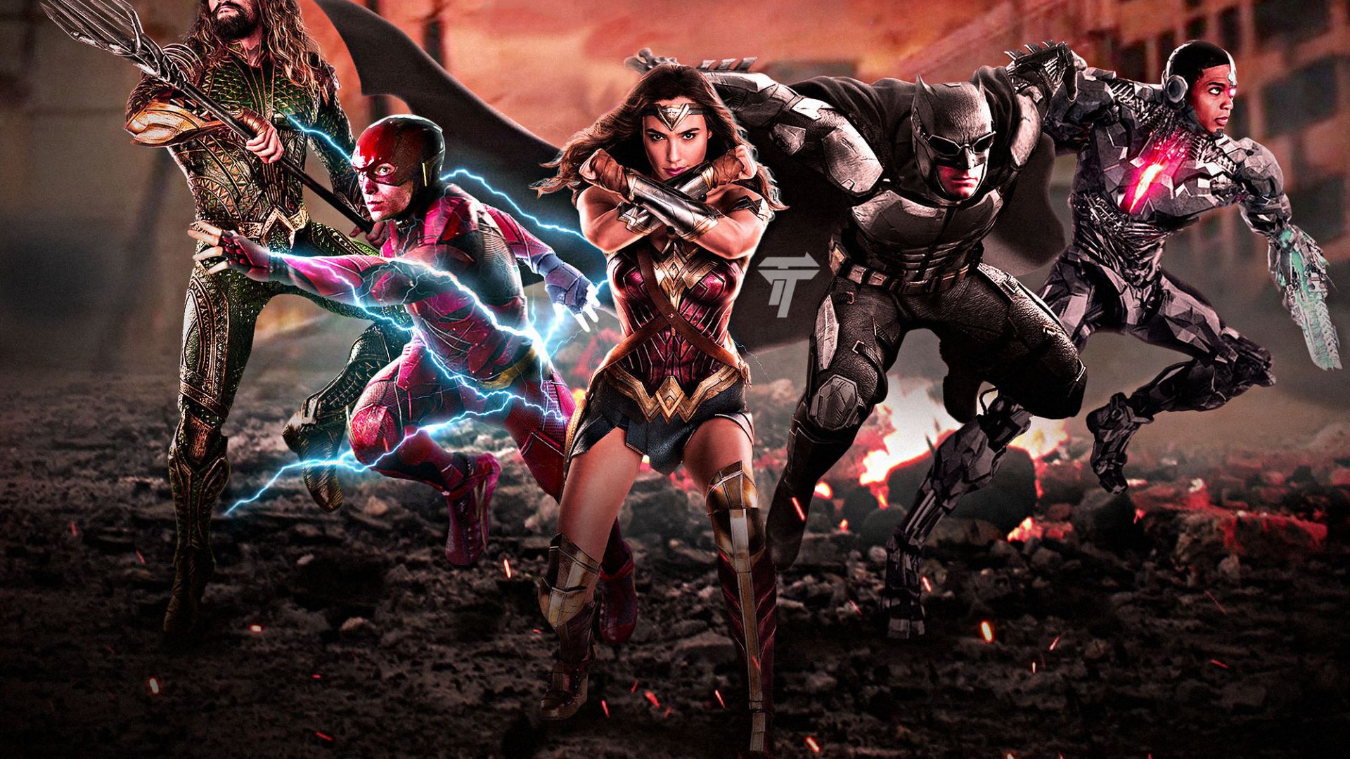 Wallpaper Justice league, 2017 movie, fan artwork