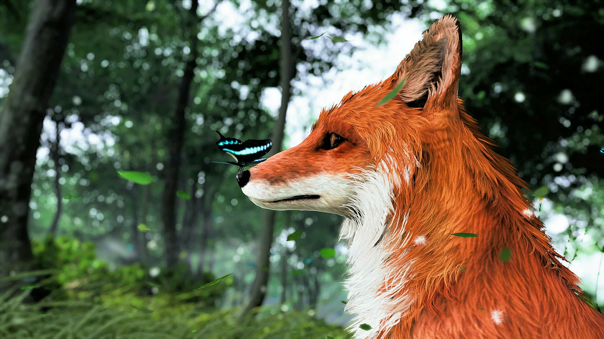 Wallpaper Red fox, Ghost of Tsushima, 2022