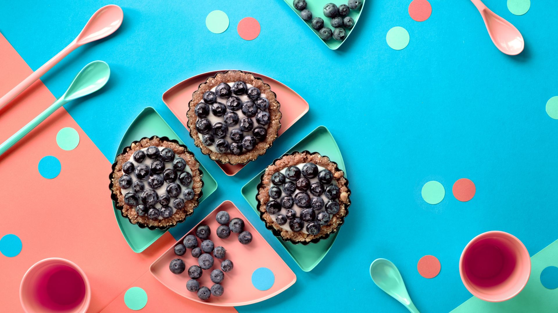Wallpaper Blueberry, dessert, food
