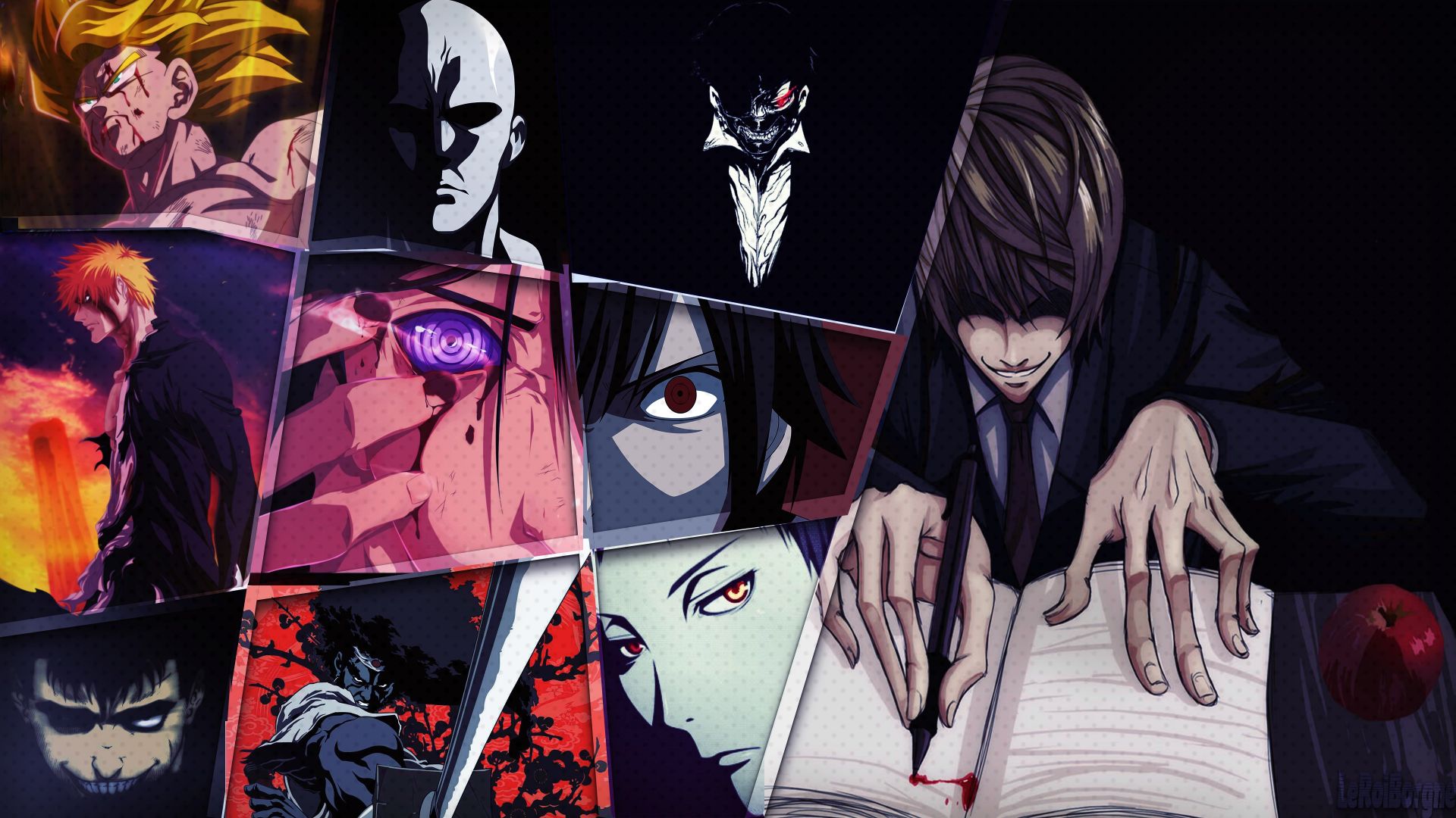 Desktop Wallpaper Crossover, Anime Boys, Anime, Collage ...