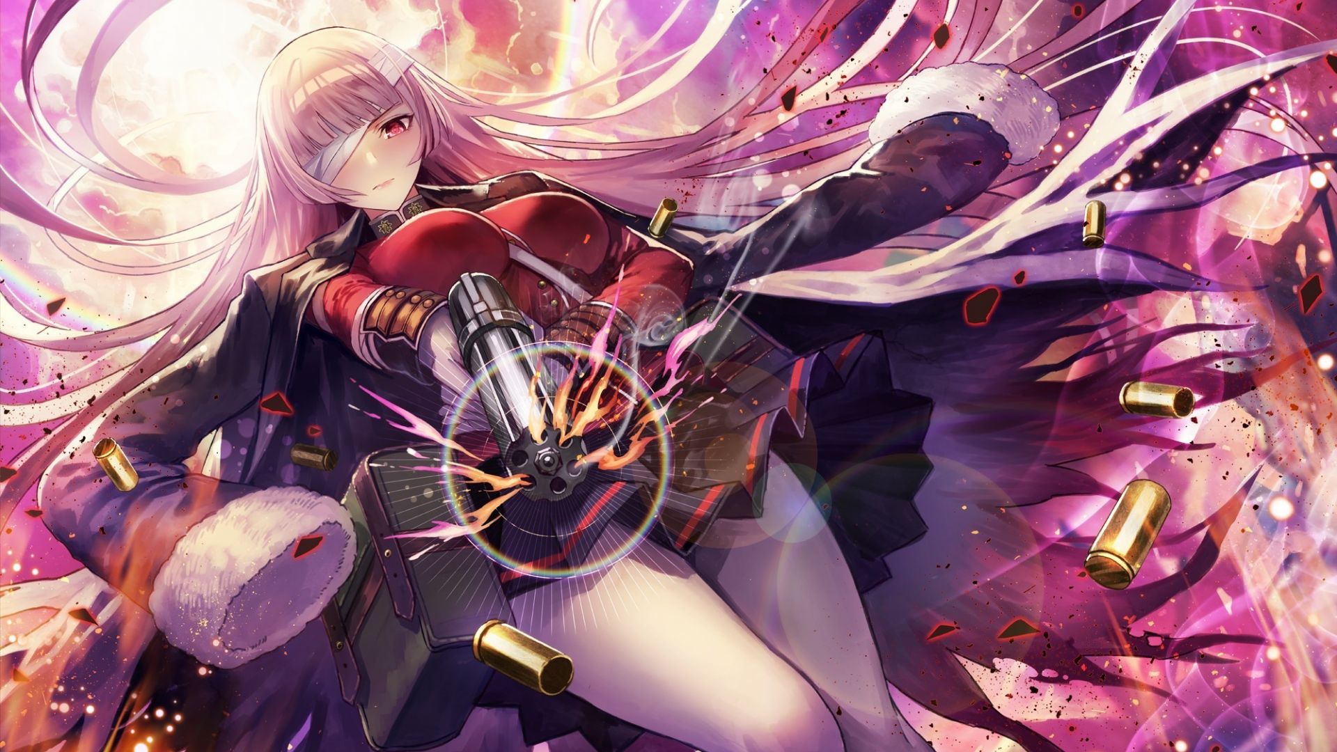 Wallpaper Nightingale, Fate/Grand Order, gun shot