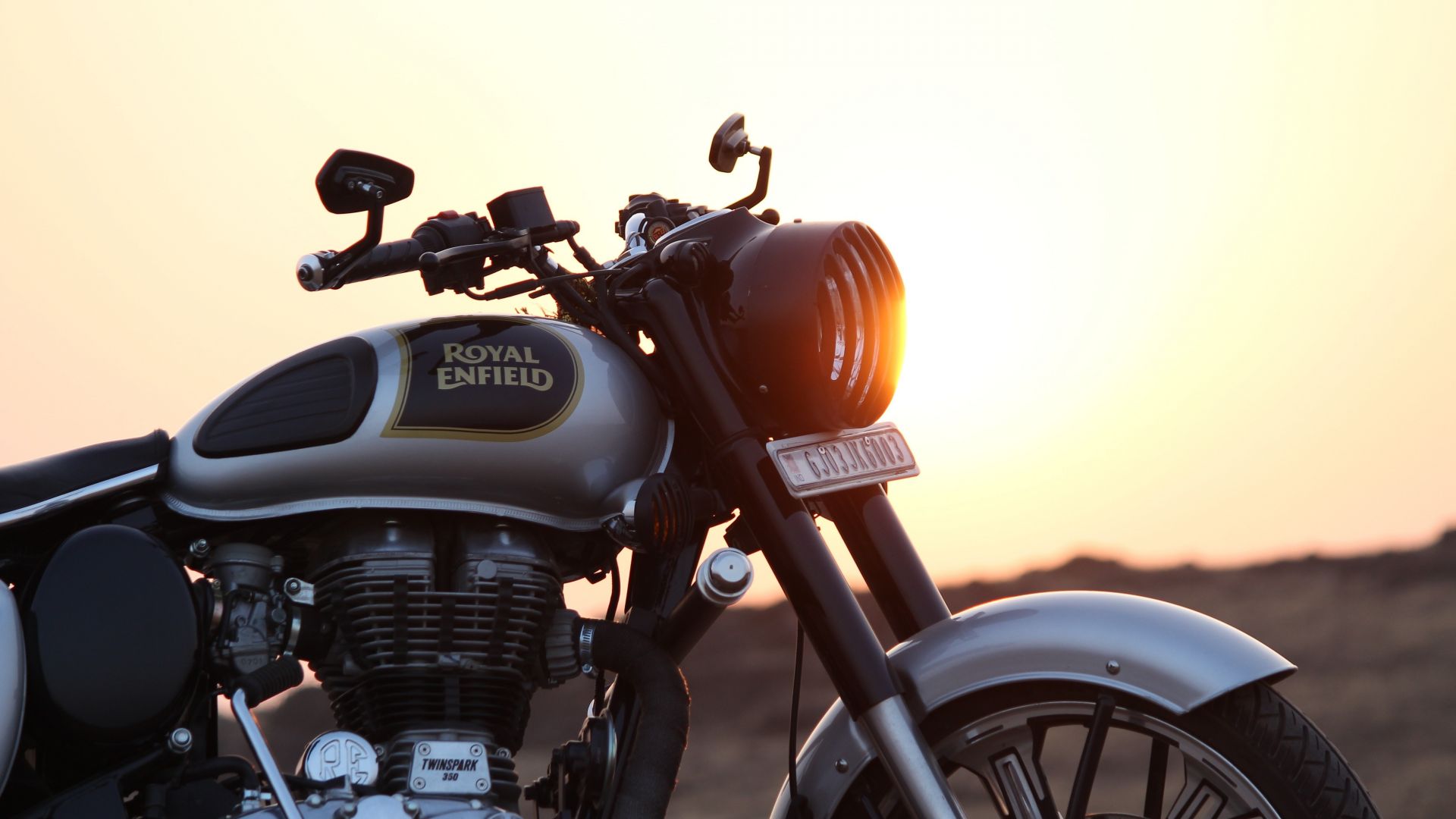 Wallpaper Royal enfield, motorcycle, 4k