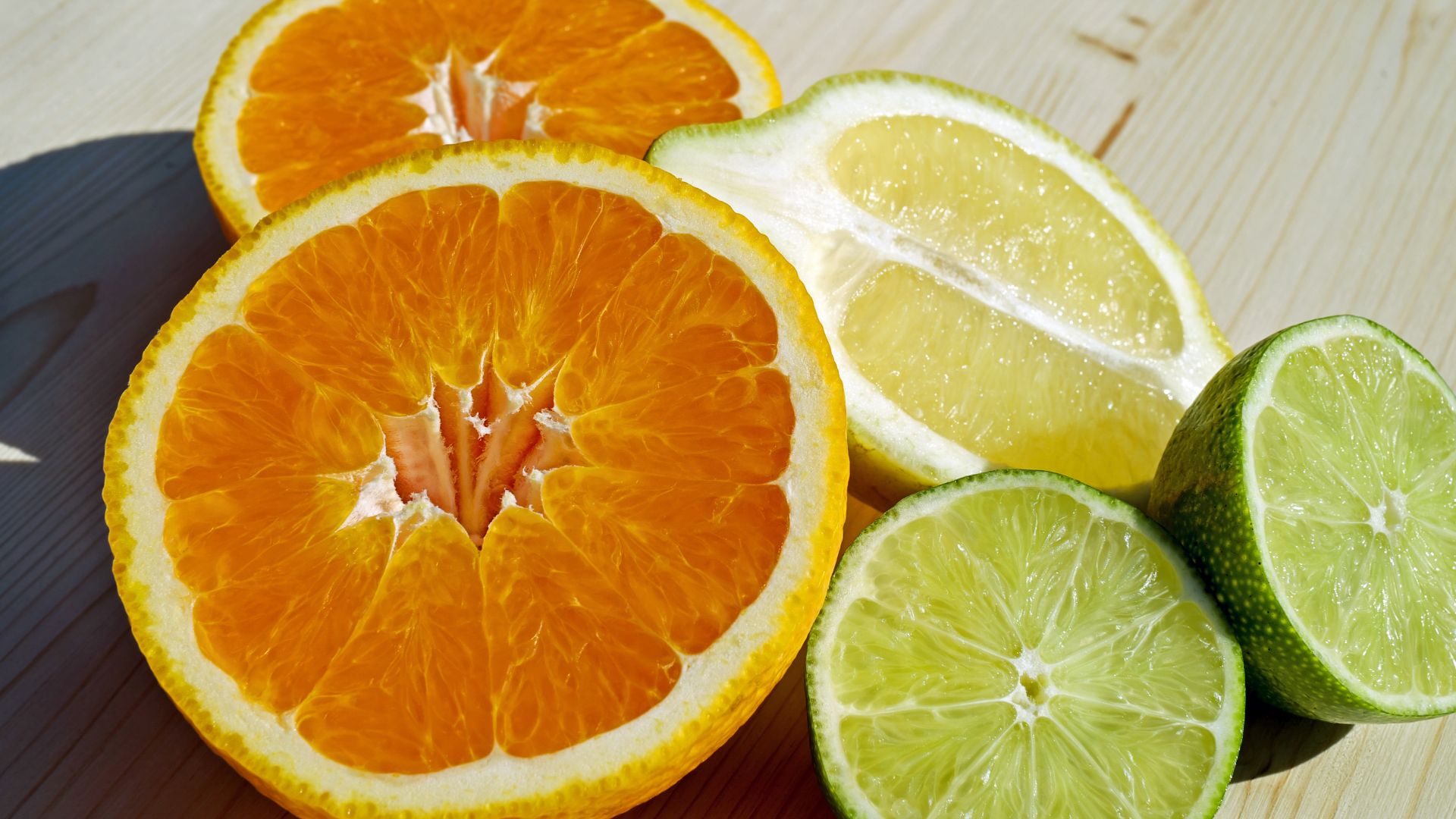 Wallpaper Citrus fruits, lemon, slices