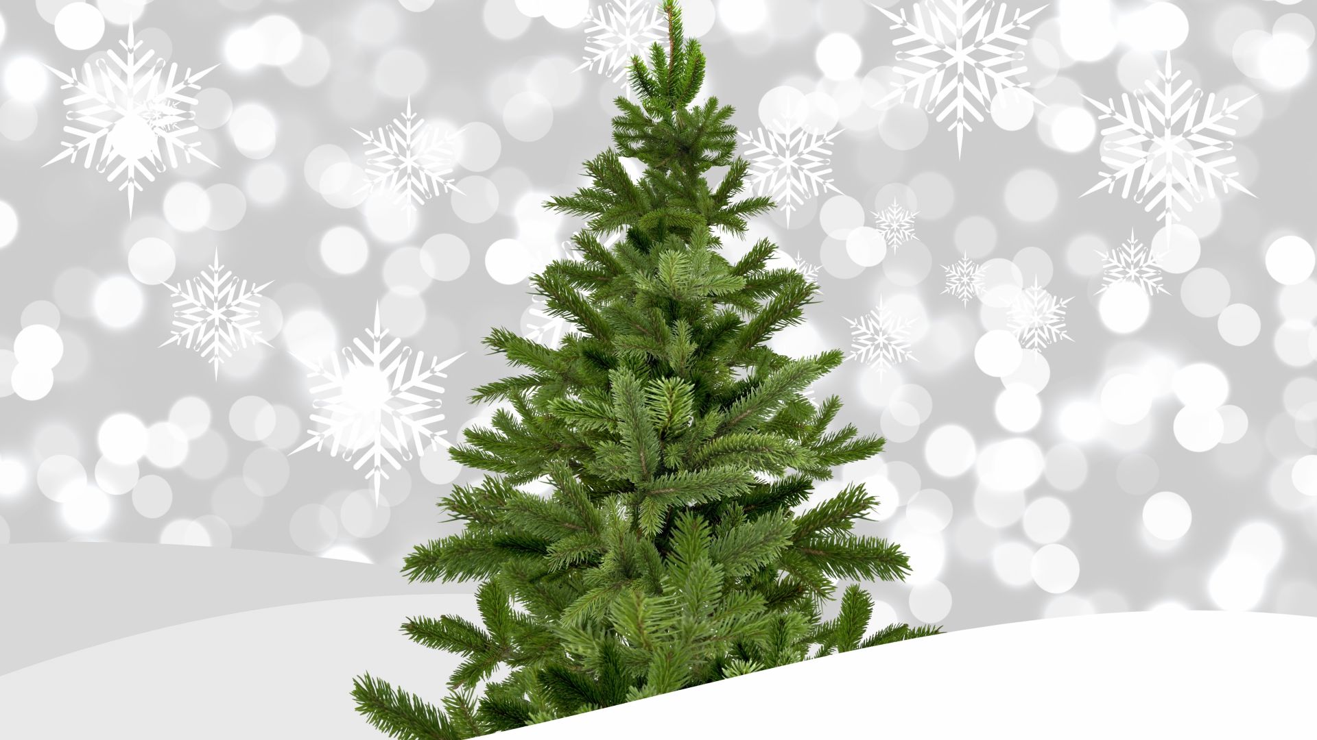 Wallpaper Christmas tree, holiday, decorations, bokeh, 5k